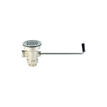 T&S Brass Waste Valve w/ Twist Handle-Male, B-3950 B-3950*****##*